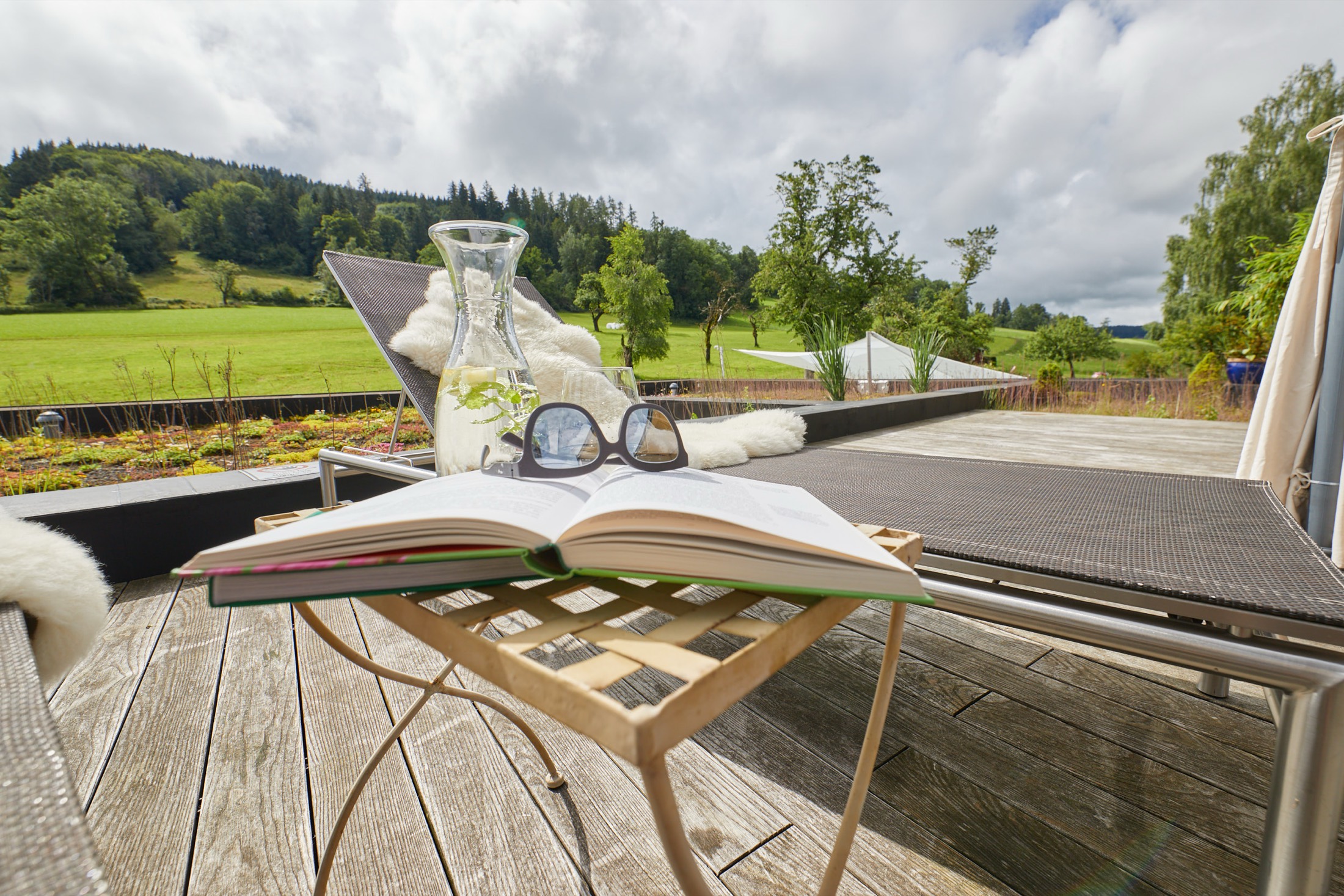 Ruheplatz auf der Terrasse